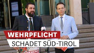 Pressekonferenz: Nein zur Wehrpflicht für Süd-Tiroler!