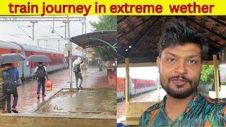 Mangala Lakshadweep Express train | part 2 | Konkan railway in monsoon