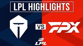 FPX vs TES Highlights ALL GAMES | LPL 2025 Split 2 Playoffs | FunPlus Phoenix vs Top Esports