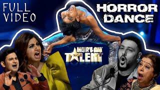 HORROR DANCE In INDIA'S GOT TALENT| By Aditya crazy bones | A Breath Taking Performer