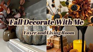 Fall Foyer & Living Room Decorate with Me 2024