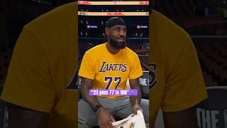 LeBron rocking Luka's 77 shirt 
