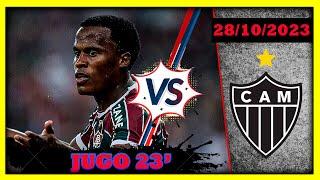 JHON ARIAS HOY VS ATLETICO MINEIRO 2023 ASI FUE SU PARTIDO CON FLUMINENSE INGRESO AL 67'