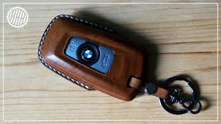 Making a BMW Smart Key Fob Case | Leathercraft DIY | Wet Molding Leather