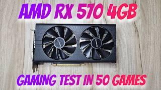 AMD RX 570 4GB Gaming Test in 50 Games