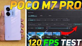 POCO M7 PRO 5G BGMI 120 FPS TEST | DM 7025 PROCESSOR 