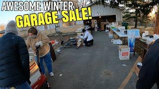 THIS WINTER GARAGE SALE BROUGHT THE HEAT!