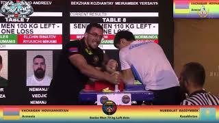 Nurbolat Bassymbek - 70kg SENIOR men left hand SILVER Medal - World Armwrestling Championship 2024