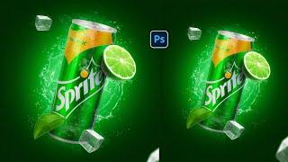 تصميم ملصق سبرايت | Sprite poster design | Photoshop