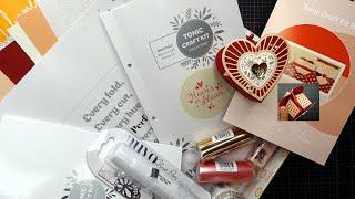 Tonic Studios Craft Kit #87 "Hearts in Bloom" Unboxing & Heart Box Tutorial! So Pretty & Easy!