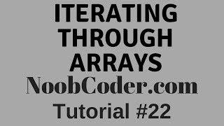 How to iterate an array with a for/while loop in Javascript