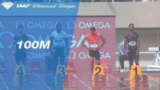 Reece Prescod Wins Men's 100m - IAAF Diamond League Shanghai 2018