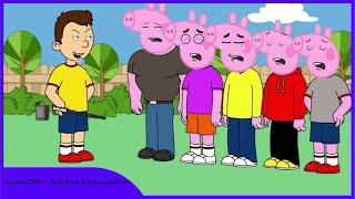 Caillou Turns Troublemakers Into a Pigs/Ungrounded