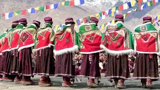 The traditional culture dance and song of Lahul Spiti valley. During Zanskar Ladakh Festival 2022