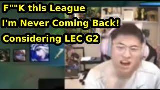 UZI Claims He's NEVER Coming Back After T1 Destroying BLG