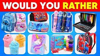 Would You Rather...? School Supplies & Stationery Edition  Moca Quiz