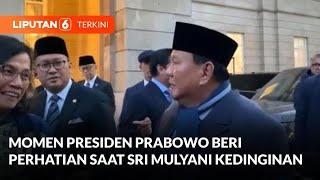 Momen Presiden Prabowo Beri Perhatian saat Menkeu Sri Mulyani Kedinginan di Inggris | Liputan 6