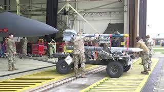 B_Roll of Weapons Load Competition at the 48th Fighter Wing