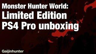 Monster Hunter World: Rathalos Edition PS4 Pro Unboxing