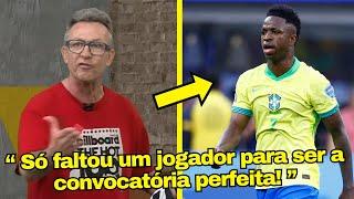 ACERTOU! VEJA O DESABAFO DE NETO SOBRE A CONVOCAÇÃO DA SELEÇÃO BRASILEIRA HOJE! FALTOU DEYVERSON KK