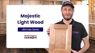 Majestic Light Wood Door Sample from Wholesale Cabinets' Ultimate Series