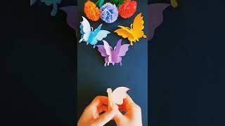 How To Make A Butterfly With Paper #decoration ideas #Mishi art& craft