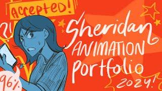 ACCEPTED (96%) sheridan animation portfolio 2024! tips + commentary