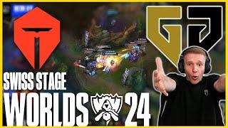 THE WEST CAN'T TEAMFIGHT LIKE THIS - GEN VS TES - WORLDS 2024 SWISS STAGE DAY 2 - JANKOS