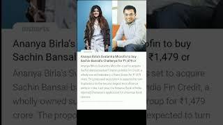 Ananya Birla's Svatantra Microfin to buy Sachin Bansal's Chaitanya for ₹1,479 cr