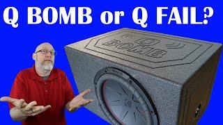 Q Bomb Subwoofer Box FAIL?  Single 12" Enclosure Review