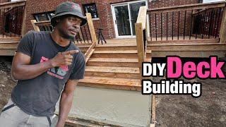 How To Install Deck Post Footing and Demo Episode 1 DIY