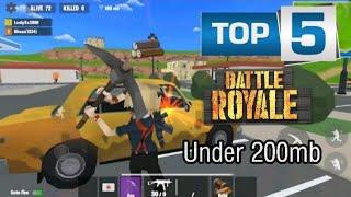 TOP 5 BATTLEROYALE GAMES UNDER 200MB (2020)