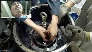 Alfa Laval Vertical Shaft Disassemble and Disassemble Overhauling