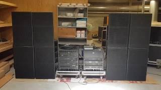 Eastern Acoustic Works EAW KF650 & SB600i with Carver PT-1800/PM-1400 amps PA Speaker test 90% open