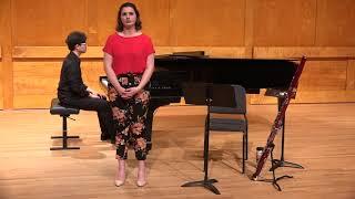 Bridget Piccirilli, bassoon, and Kevin Kyaw, piano, perform "Carmen Fantasy" (George Bizet) - SBU