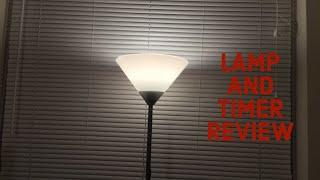 Argos Floor Lamp and Timer review