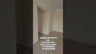 AVILABLE 3BHK FLAT FOR RENT IN CHEMBUR EAST | CALL FOR MORE DETAILS: +91 7021245244, +91 9004629898.