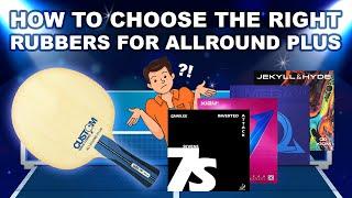 How To Choose Rubbers For Your Custom Table Tennis Allround Plus Table Tennis Bat 