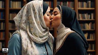 Old Arabic Lady First Time Kissing a Young Maid : FULL HD :: Lesbian Kissing video