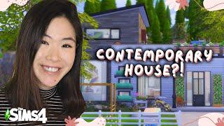 Can I build a Contemporary House with just Eco-Lifestyle and Base Game? | The Sims 4 House Build