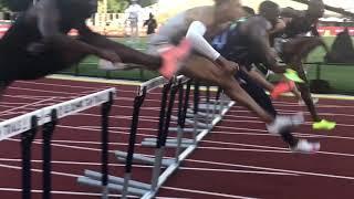 110m Hurdles FINAL: 2021 U.S. Olympic Track & Field Trials (Grant Holloway 12.96, Allen, Roberts)!!!