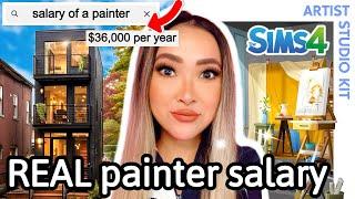 building a house for every career using REAL LIFE salaries in Sims 4: Career build series ep 4