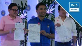 Sen. Revilla files COC for reelection; Manny Pacquiao, Bam Aquino seek Senate return | INQToday