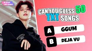 CAN YOU GUESS THESE 50 TXT SONGS IN 5 SECONDS?  | KPOP GAME | TXT QUIZ |