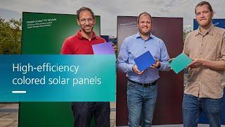 Solar energy — high-efficiency colored solar panels | Joseph von Fraunhofer Prize 2024