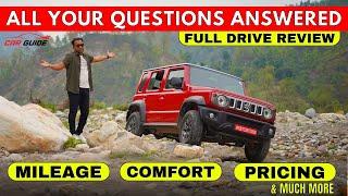 Maruti Suzuki JIMNY Full Drive Review - Real Mileage - Real Comfort - Price ? All in One Video