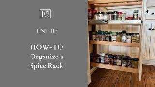 How To Organize a Spice Rack