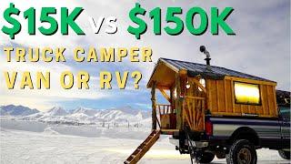 What's The BEST Vehicle for Vanlife? Van vs RV vs Truck Camper