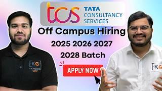 TCS Off Campus Hiring for 2025 2026 2027 2028 Batch | TCS Off Campus Drive (TCS CodeVita) TCS Hiring