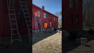 Satisfying time lapse spraying this old house! #connecticut #860 #supportsmallbusiness #oldhouse